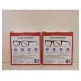 (2) NEW FOSTER GRANT +3.00 READING GLASSES 3PK