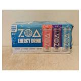 NEW ZOA ENERGY DRINK TRIPLE FLAVOR PACK 18CT