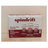NEW SPINDRIFT SPARKLING WATER CRANBERRY RASPBERRY 22PK