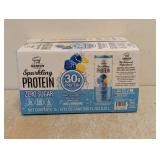 NEW GENIUS GOURMET SPARKLING PROTEIN WATER BLUE RASPBERRY LEMONADE 15PK