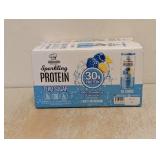 NEW GENIUS GOURMET SPARKLING PROTEIN WATER BLUE RASPBERRY LEMONADE 15PK
