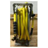 *Klutch Auto-Rewind Air Hose Reel with 1/2in.. x 50ft. Oil-Resistant Rubber Hose, 300 PSI #113704 Msrp $349.99