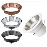 Commercial Electric 4 in LED Color Changing Interchangeable Recessed Trim lot of 8