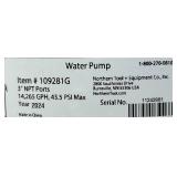 Semi-Trash Water Pump ONLY, For Threaded Shafts, 2in. Ports, 7,860 GPH #109274 Msrp $79.99