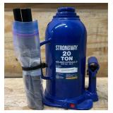 Strongway 20-Ton Bottle Jack with Welded Base, 9.25in. 17.5in. Lift Height #6296404 Msrp $59.99