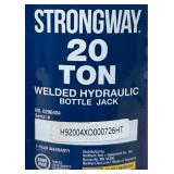 Strongway 20-Ton Bottle Jack with Welded Base, 9.25in. 17.5in. Lift Height #6296404 Msrp $59.99