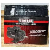 Ironton Fan Motor, 1/2 HP, 1725 RPM, 115/230V Volts, Single Phase, Model# 1110116.00