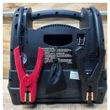 Schumacher Instant Power Portable Jump Starter with Air Compressor and Light, 12 Volts, 1200 Peak Amps, Model# SJ1332 #81698 Msrp $199.99
