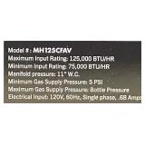 Mr. Heater Forced Air Propane Heater, 125,000 BTU