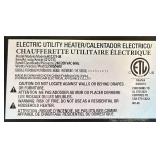 Keebar 7500W Digital Electric Overhead Garage Heater, 240V, 25,590 BTU, Model# HS1275-08 #5212133 Msrp $239.99