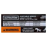 Ultra-Tow Portable Electric Winch, 120V, 1100-Lb. Horizontal and Vertical Capacity, Steel Cable, Brushless Motor #5689273 Msrp $224.99