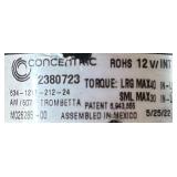 Concentric 12 Volt DC Power Unit, Solenoid Operation, Single Acting, Model# 1261096 #10721 Msrp $549.99