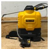 DEWALT 20 Volt Li-Ion Backpack Sprayer, 4-Gallon Capacity, 0.1-0.6 GPM, Model# DXSP190681 #110290 Msrp $299.00