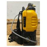 DEWALT 20 Volt Li-Ion Backpack Sprayer, 4-Gallon Capacity, 0.1-0.6 GPM, Model# DXSP190681 #110290 Msrp $299.00