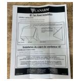 Canarm Galvanized Intake Exhaust Hood   No Screen, Model# GH-XF16-M #6739658 Msrp $71.99