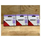 Arrow T30 3/8 in. W X 5/16 in. L 22 Ga. Narrow Crown Thin Wire Staples 1000 Pk (lot of 3)