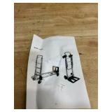 2-in-1 Aluminum Folding Hand Truck 400 lbs. Capacity heavy-duty Industrial Collapsible cart with Rubber Wheels