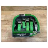10 ft. Green Cambuckle Tie Down Straps with 300 lb. Safe Work Load - 4 pack