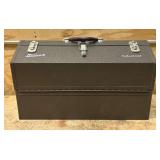 Homak 22 Inch Portable Tool Box Brown Industrial Metal With 4 Shelves