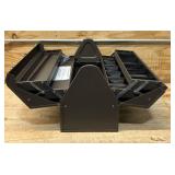 Homak 22 Inch Portable Tool Box Brown Industrial Metal With 4 Shelves