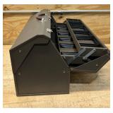 Homak 22 Inch Portable Tool Box Brown Industrial Metal With 4 Shelves