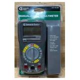 Commercial Electric Manual-Ranging Multimeter