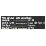 Mr. Heater Big Tough Buddy 18000 -BTU Outdoor Portable Radiant Propane Heater MH18B