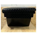 Northern Tool + Equipment Short Bed Low-Profile Crossover Truck Toolbox with Removable Tray, 63in. x 20in. x 13in., Aluminum, Gloss Black, Pull Handle Latches #41911 Msrp $449.99