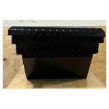 Northern Tool + Equipment Short Bed Low-Profile Crossover Truck Toolbox with Removable Tray, 63in. x 20in. x 13in., Aluminum, Gloss Black, Pull Handle Latches #41911 Msrp $449.99