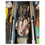 Craftsman Toolbox Contents - Leather Welding Gloves, Work Gloves, Air Blow Gun & Accessories