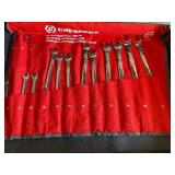 Crescent Metric Combination Wrench Set 7-21mm in Red Roll