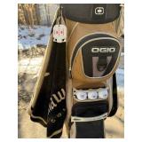 OGIO Endurance Golf Bag with Irons & Woods - TaylorMade Driver & Cobra AMP Irons, Headcovers, Titleist Balls