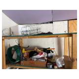 Assorted Workshop Hardware & Garden Supplies - Green Round Ring with White Bucket