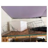 Assorted Workshop Hardware & Garden Supplies - Green Round Ring with White Bucket