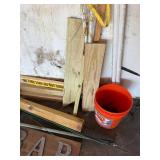 BAR Sign on Weathered Wood with Vikings #1 FAN Plate & Salvage Lumber Lot