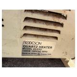 Robeson Quartz Heater Model 03-2701 - 1490W 120V AC 60Hz