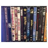 DVDs - Mixed Movie Titles Collection on Shelf