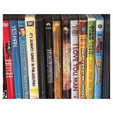 Assorted Comedy & Action DVD Collection - Shelf of Popular Titles