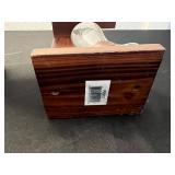 Djembe Drum & Viking Style Glass Beer Drinking Horn on Wood Stand