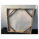 Bear Shelf Sculpture Table with Colorful Abstract Bear Painting