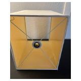 Industrial Floor Lamp - Glass Shelves, Metal Frame