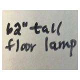 Industrial Floor Lamp - Glass Shelves, Metal Frame