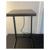 End Table - Wood Top 36 x 18 with Built-In Duplex Outlets & USB Ports