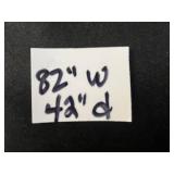 Beige Fabric 2-Seater Sofa - Cushioned Tan Couch w hand made throw