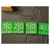 Wooden Desk Organizer with Compartments - Includes Vinyl Record Coasters, DriveIFY Pendant, Candles & Gift Tags