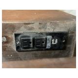 At Home D46 Nightstand - Dark Wood Finish, Open Shelf & Drawer