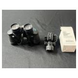 Bushnell Instafocus Binoculars & Industrial LED Headlamp Black