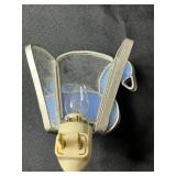 Abstract Canvas Painting & Blue Horse Nightlight