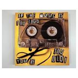 Music Wall Art - Cassette Tape & Vinyl Record Prints (Pair)