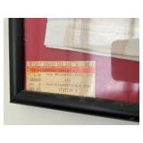 Graphic Tee: White T-Shirt with Blue Portrait & Gold £20 Print (Framed)